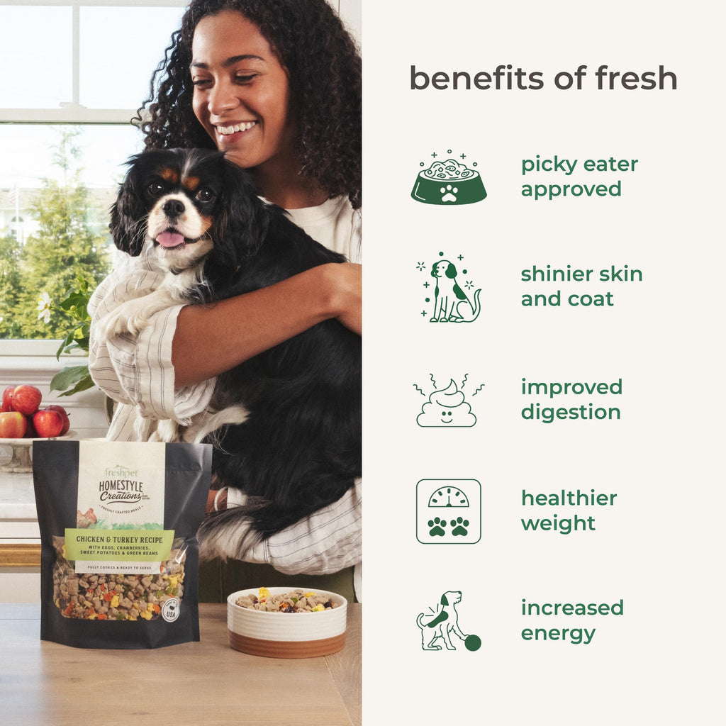 Freshpet Beef, Chicken & Turkey Homestyle Creations Dog Food, 16 OZ