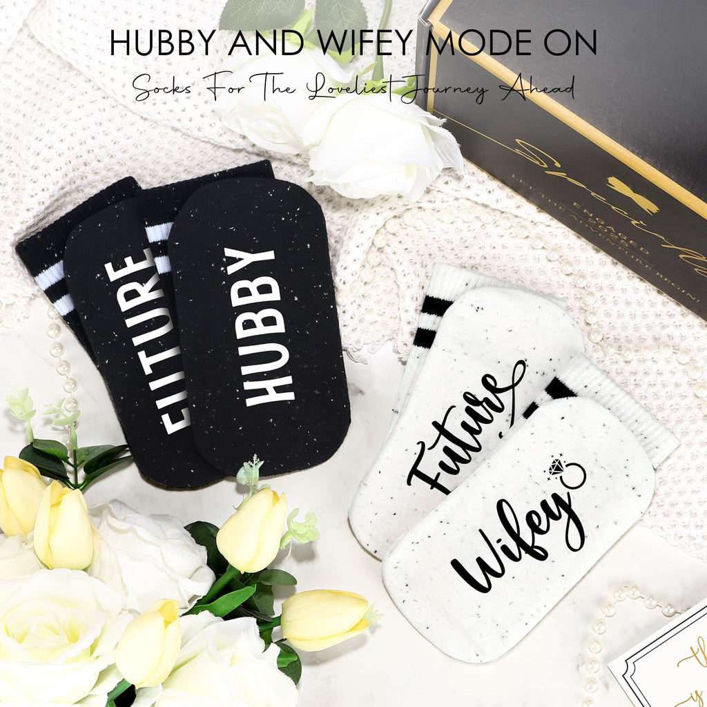 Engagement Gifts for Couples Newly Engaged Gifts for Couple Happy Engagement Gift for Women Fiance Gift for Women Just Engaged Decorations Ideas with Mugs Socks Candle Card for Her Him Men Best Friend