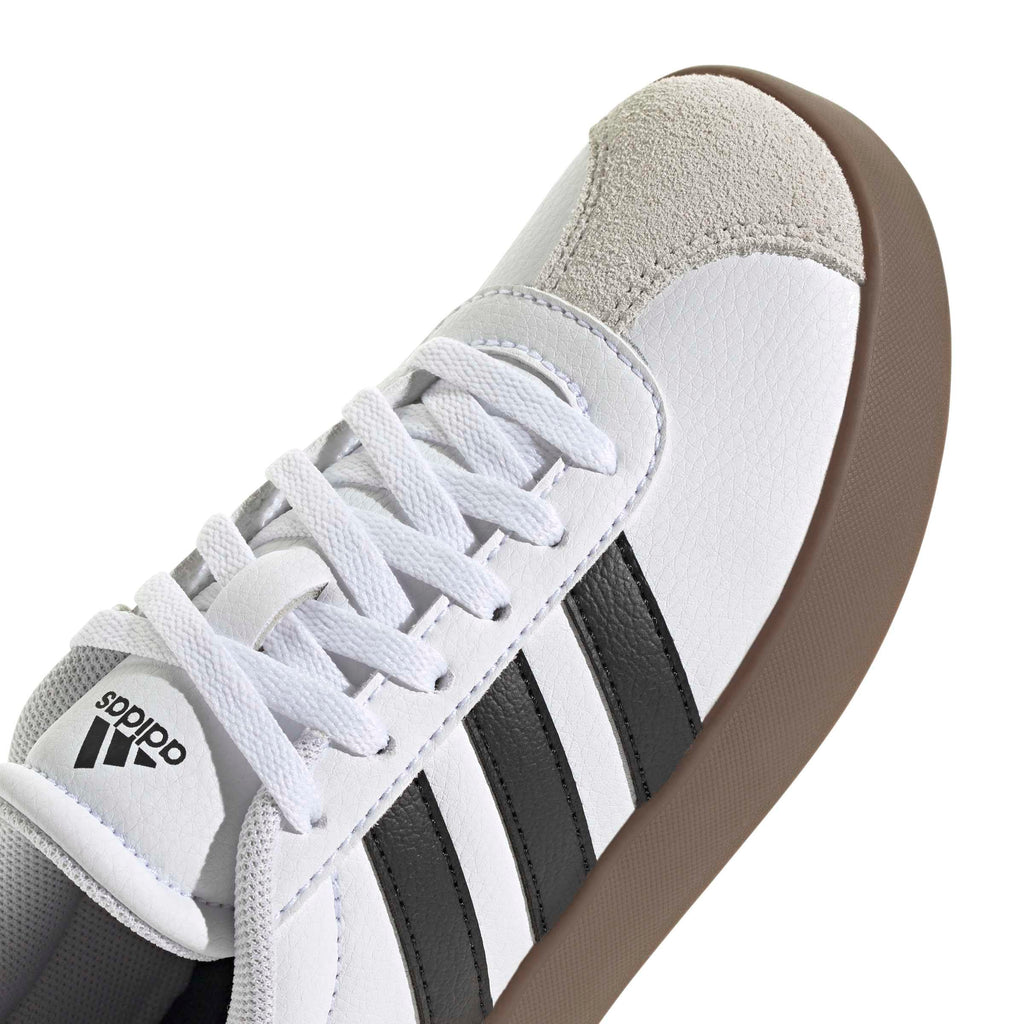 Adidas Unisex-Kids VL Court 3.0, White/Black/Grey, 4.5