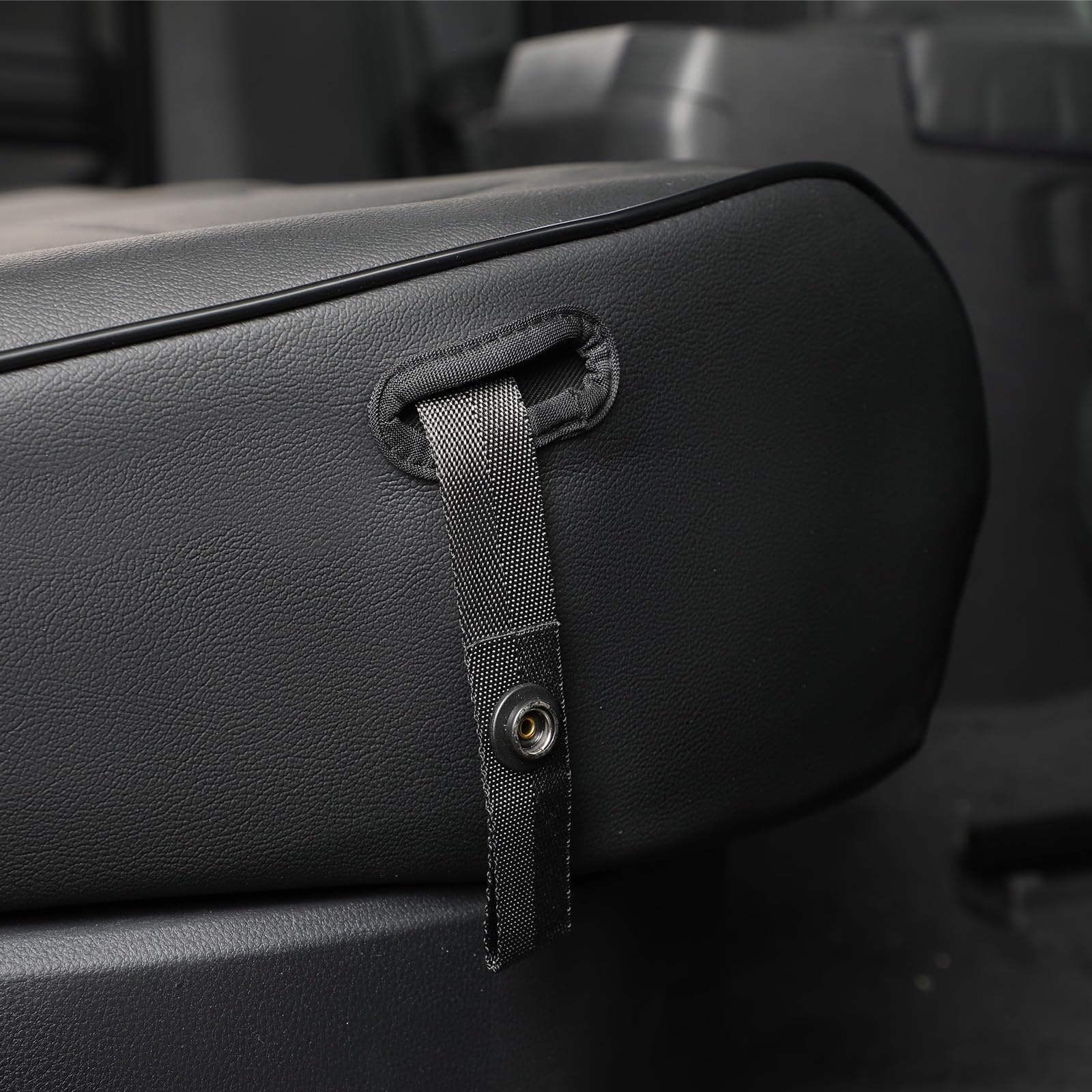 EKR Custom Fit Tacoma Car Seat Covers for Select Toyota Tacoma (Petrol) 2024 2025 2026 Double cab SR,SR5,TRD Sport,TRD Off-Road,Limited -Full Set,Leather(Black)