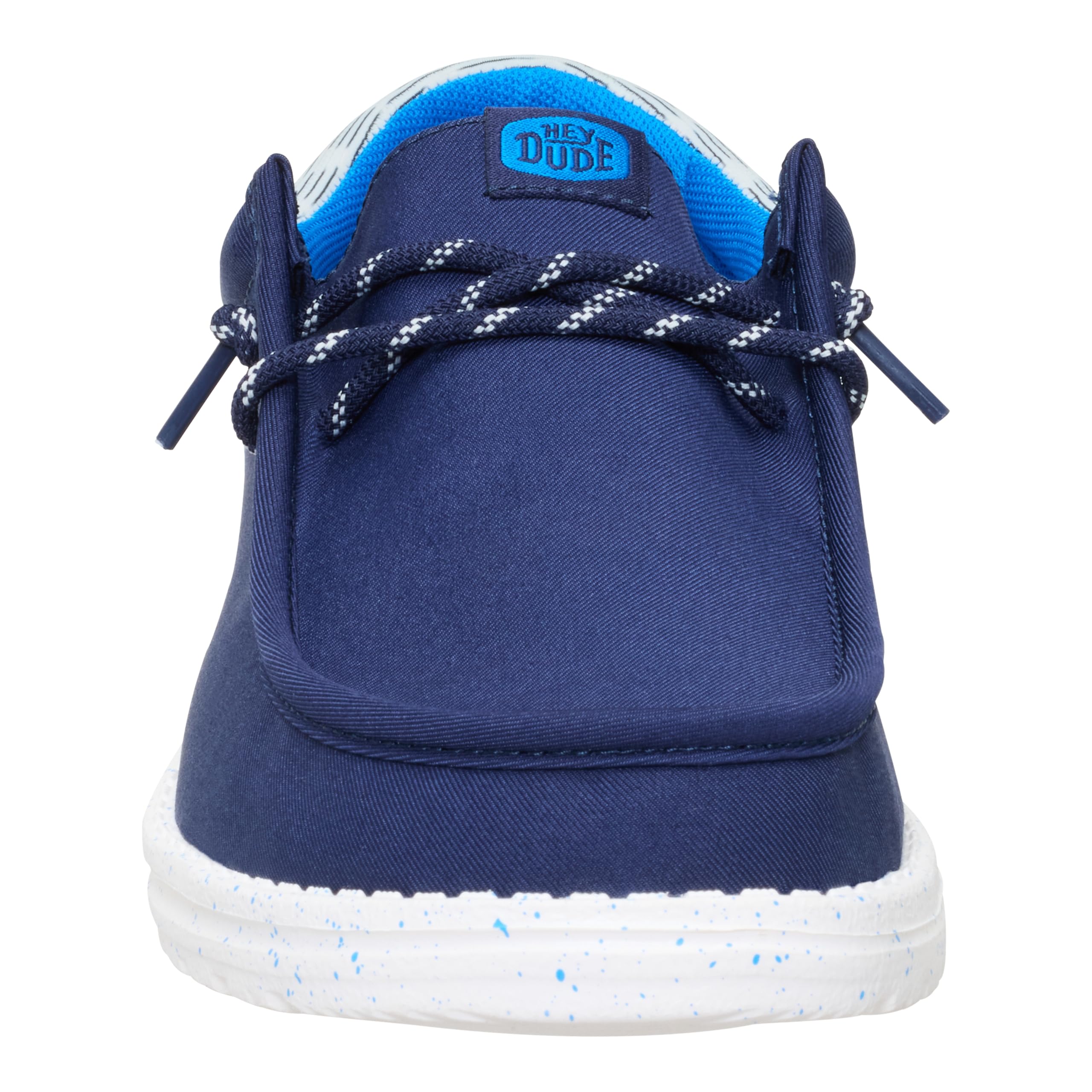 HEYDUDE Wally Funk Jersey Jacquard Peacoat Blue/Multi 10, Men’s Shoes, Slip-on Loafers, Comfortable & Light-Weight