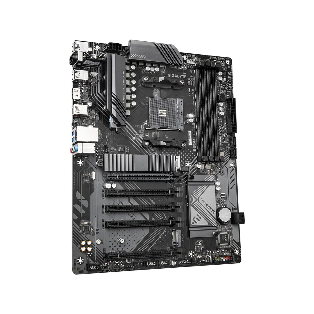 GIGABYTE B550 Eagle WIFI6 AMD AM4 ATX Motherboard, Supports Ryzen 5000/4000/3000 Processors, DDR4, 10+3 Power Phase, 2X M.2, PCIe 4.0, USB-C, WIFI6, GbE LAN, PCIe EZ-Latch, EZ-Latch, RGB Fusion
