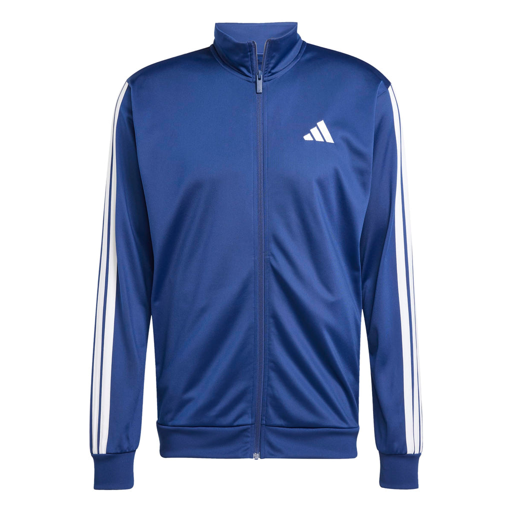 adidas Men's 3-Stripes Tricot Regular Sportswear Track Top, Dark Blue, Medium/Tall