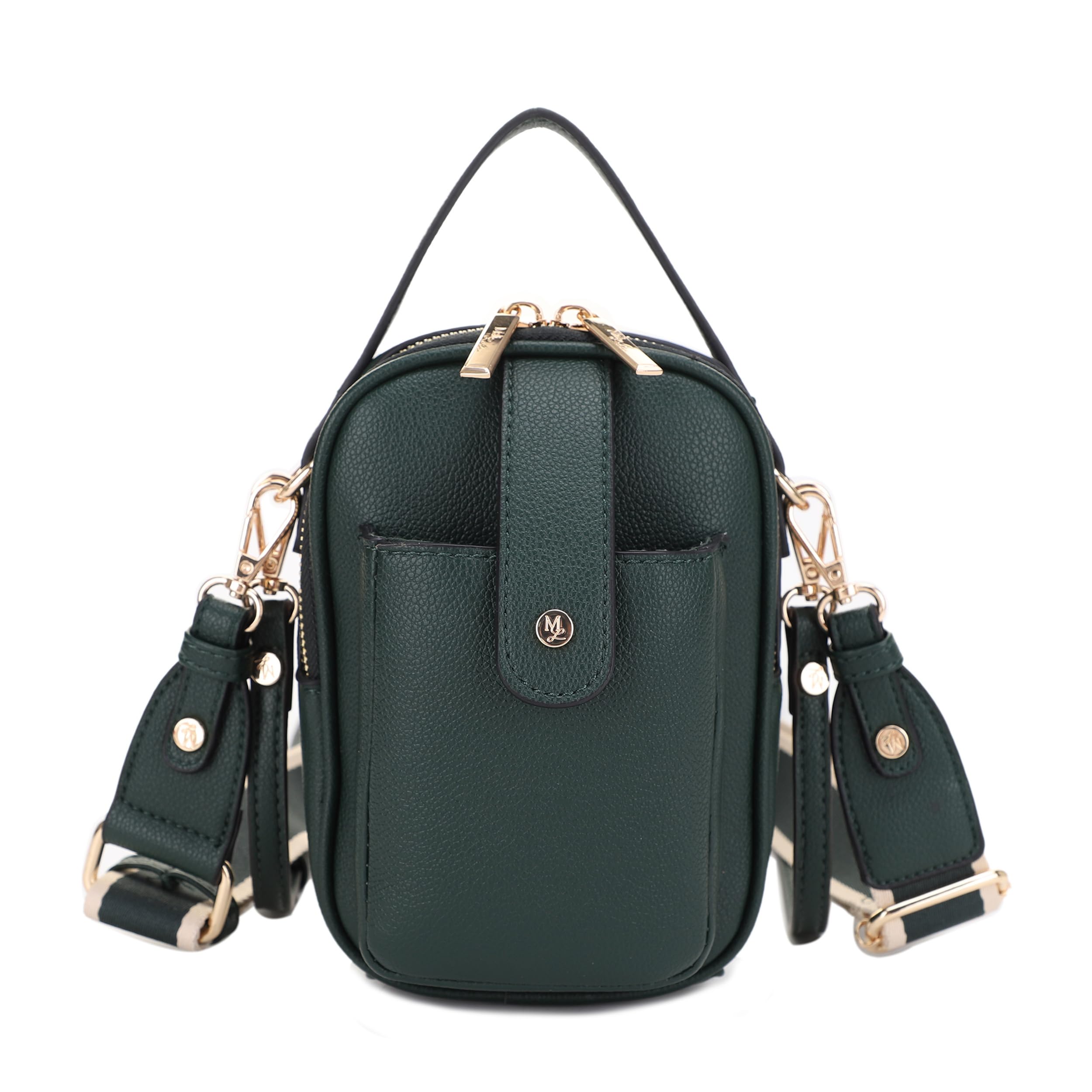 Mali+Lili Gail Vegan Leather Multi Compartment Crossbody Bag - Olive