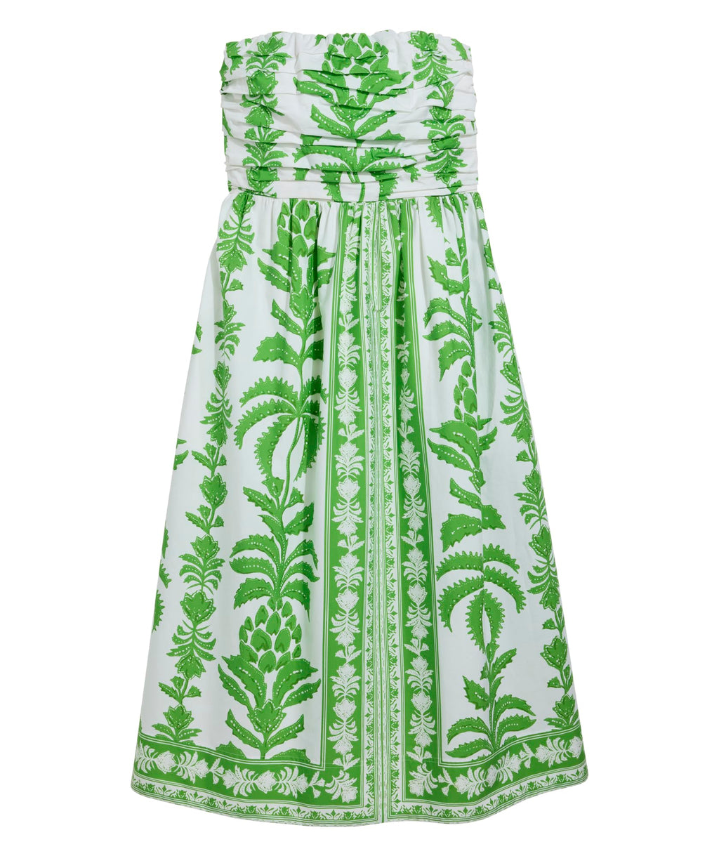 vineyard vines Katama Midi Dress, Pineapple Palm Print, L