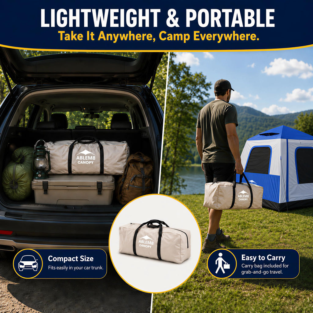 Inflatable Tents for Camping 2-4 Person, Air Tents Easy Set Up, Blow Up Tent House with Awning Pump Waterproof Portable for Adults Outdoor Camping