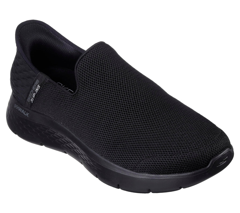 Skechers Men's Go Walk Flex No Hands Hands Free Slip-Ins Sneaker, Black, 16 X-Wide