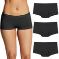 Maidenform Women's Underwear Boy Shorts Pack, 3-Pack, Stretch Cotton Underwear Women Pack, Comfy Boy short Panties for Women