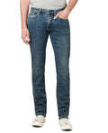 Buffalo David Bitton Men's Ash Fashion Jeans, Mid Blue Light Acid Wash, 30W x 34L