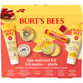 Burt's Bees Mothers Day Gifts Ideas, Tips and Toes Kit, 6 Travel Size Products - Pomegranate Moisturizing Lip Balm, 2 Hand Creams, Foot Cream, Cuticle Cream, and Hand Salve