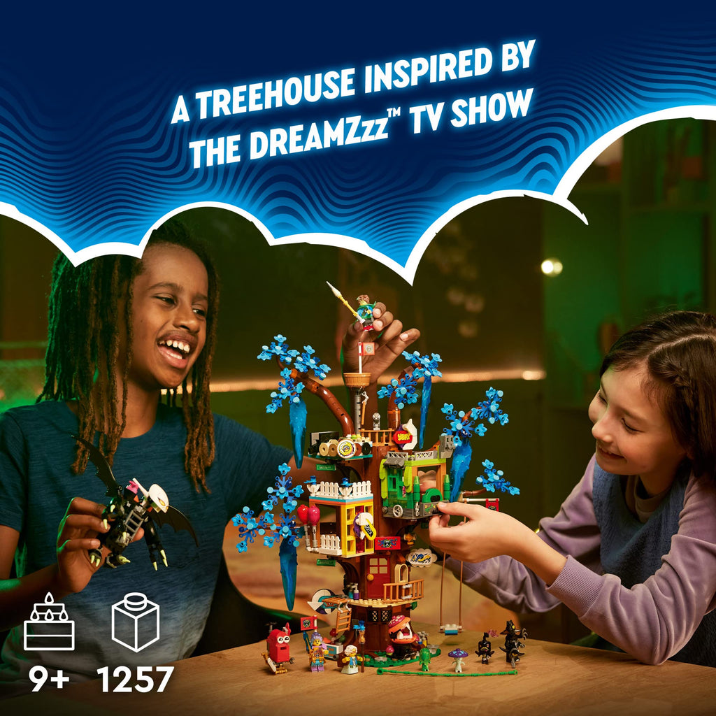Lego DREAMZzz Fantastical Tree House 71461 Features 3 Detailed Rooms, Building Toy for Kids Ages 9+ with Big Imaginations, Includes Mrs. Castillo, Izzie, Mateo and The Night Hunter Minifigures