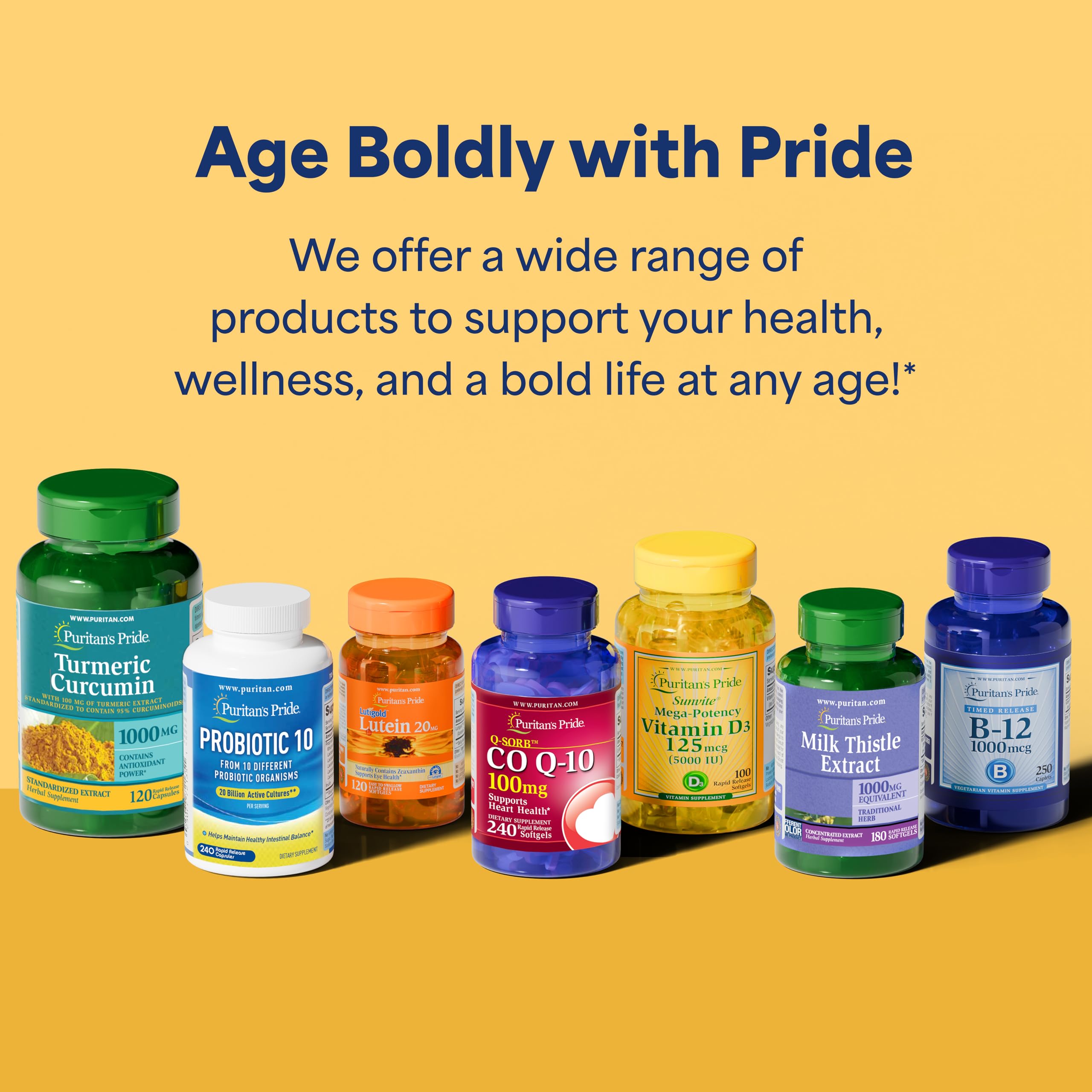 Puritan's Pride Coenzyme CoQ10 100mg, Dietary Supplement for Heart Health, Blood Pressure, Oral Gum Health, and Healthy Aging Support, 60 Day Supply, 240 Rapid Release Softgels