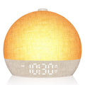 Wake Up Light Sunrise Alarm Clock,White Noise Machine with 30 Soothing Sounds,Stepless Dimmer Digital Alarm Clock Bedside Night Light 12 Colors, Alarm Clocks for Heavy Sleepers Adults/Kids/ Bedroom