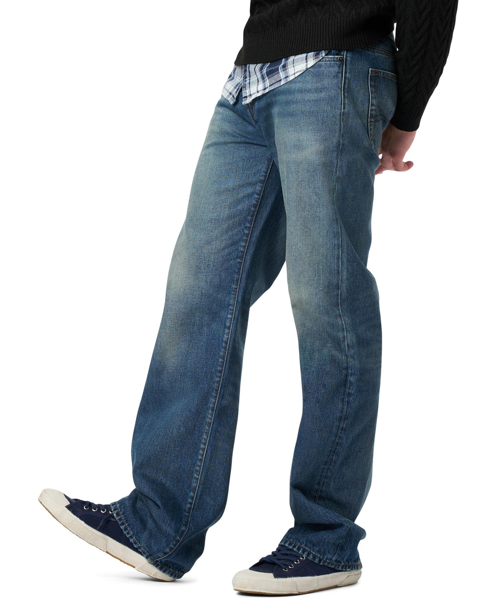 Buffalo David Bitton Men's Easy Fit Ruffer Jean Heritage Authentic Denim, Dirty Wash, 30W x 32L