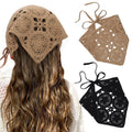 HAIMEIKANG 2 Pcs Crochet Hair Bandanas Headscarf for Women Boho Hair Scarf