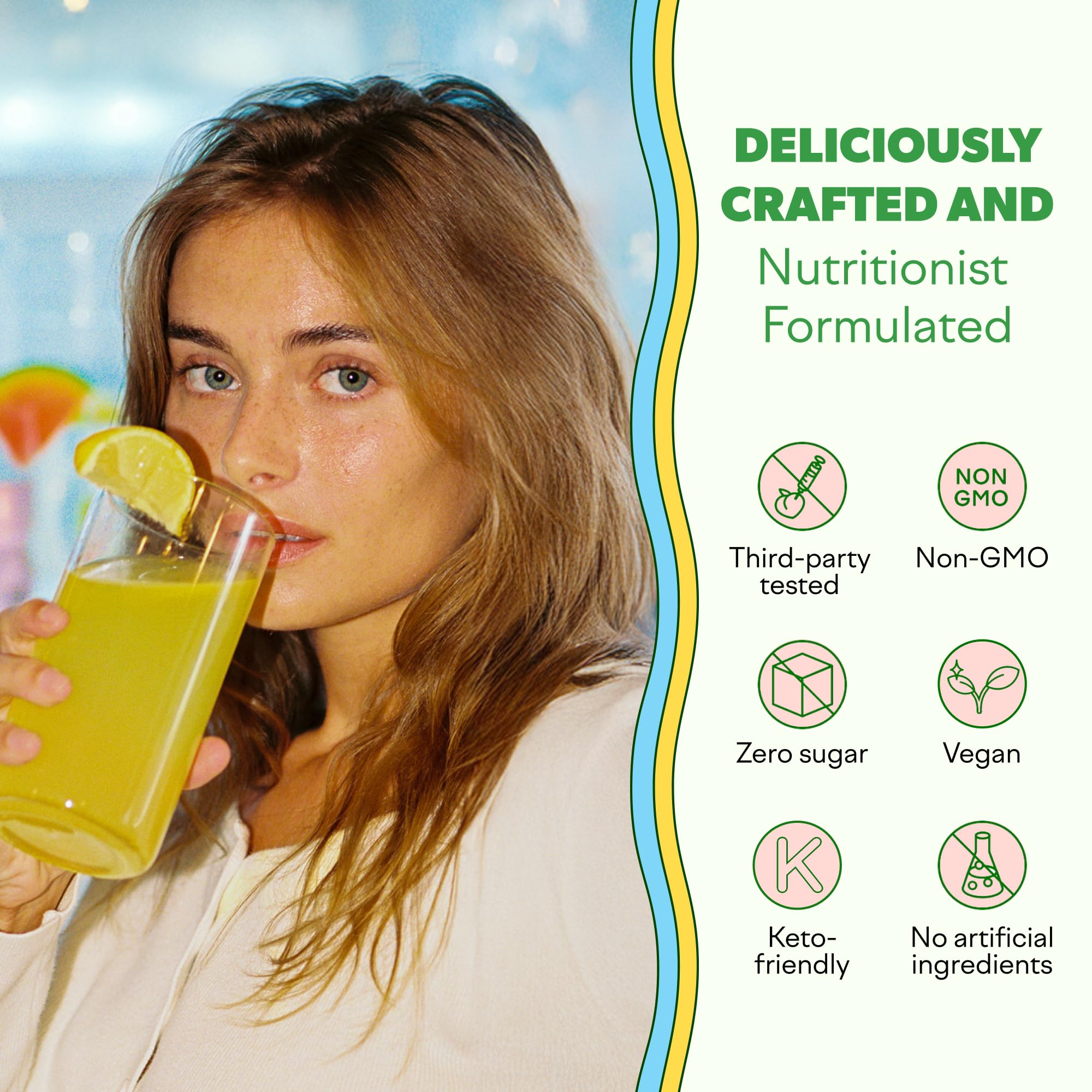 Feel Goods Hydration Hero, Sugar-Free Electrolyte Powder Packets for Daily Hydration - Electrolytes Drink Mix with Magnesium, Potassium & Vitamins for Fasting & Energy - Keto, Vegan & Organic Flavors