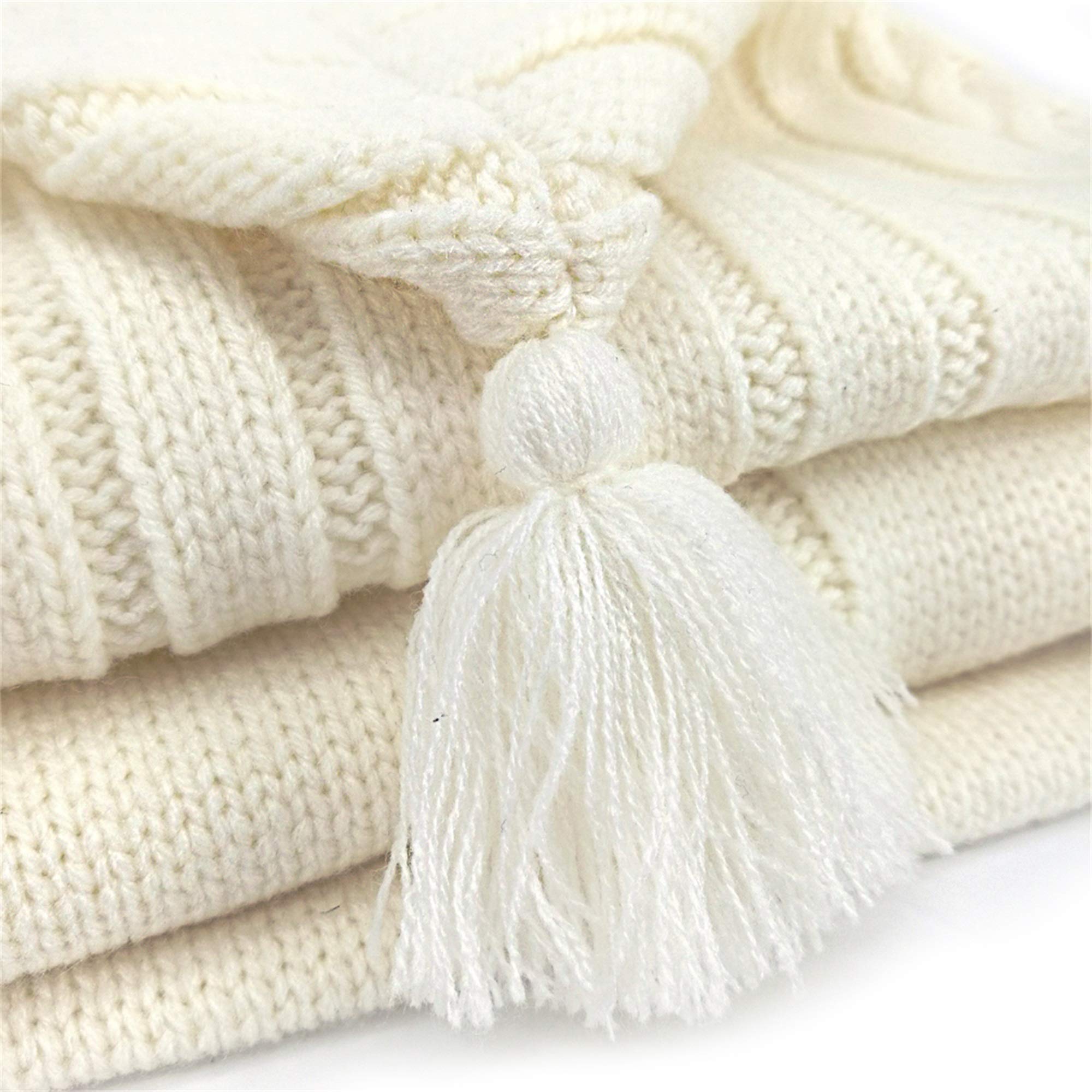 XMWEALTHY Newborn Baby Wrap Swaddle Blanket Knit Sleeping Bag Sleep Sack Stroller Wrap for Baby(Beige) (0-6 Month)