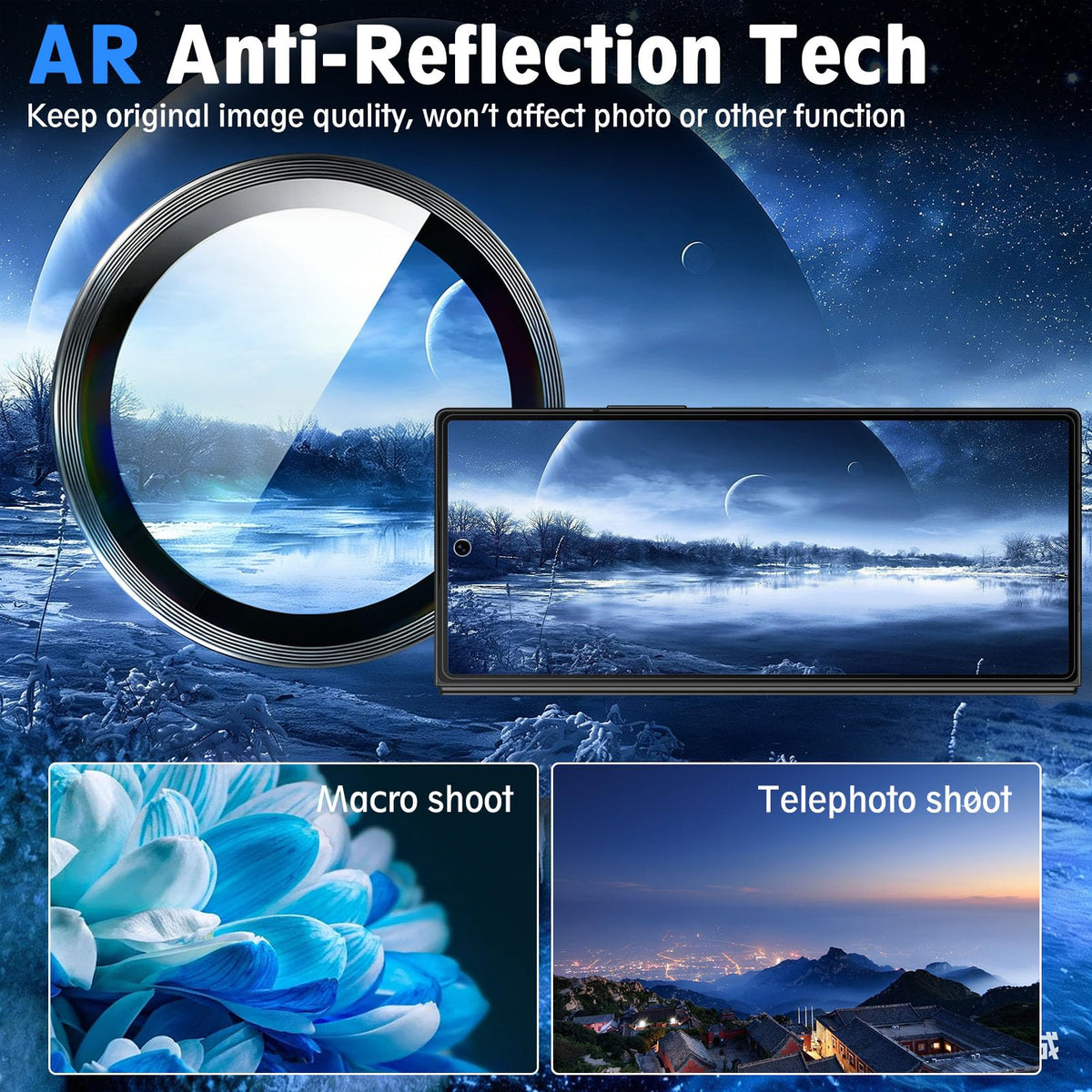 SiHPuoy Camera Lens Protector for Samsung Galaxy Z Fold 8 Ultra, Black