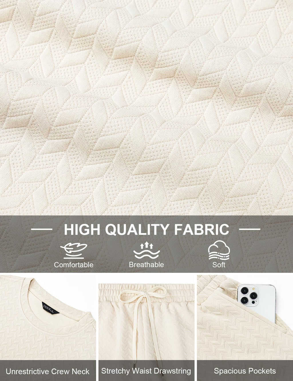 UOUA Mens Summer Outfits 2 Piece Short Set Casual Track Suits Matching Crew Neck Shirt and Vacation Shorts ArmyGreen M
