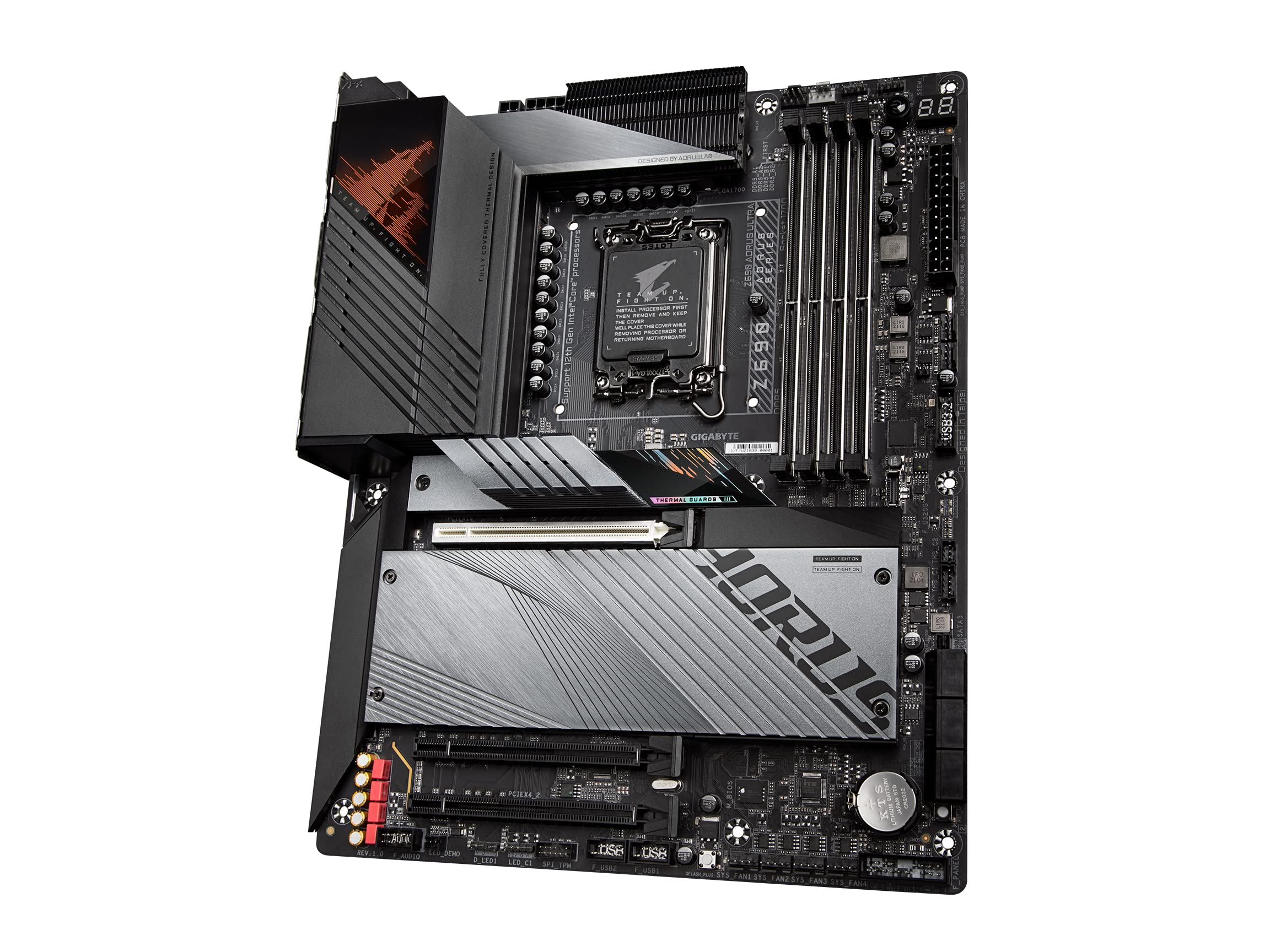 GIGABYTE Z690 AORUS Ultra (LGA 1700/ Intel Z690/ ATX/ DDR5/ Quad M.2/ PCIe 5.0/ USB 3.2 Gen2X2/ Type-C/WiFi 6/2.5GbE LAN/Gaming Motherboard)