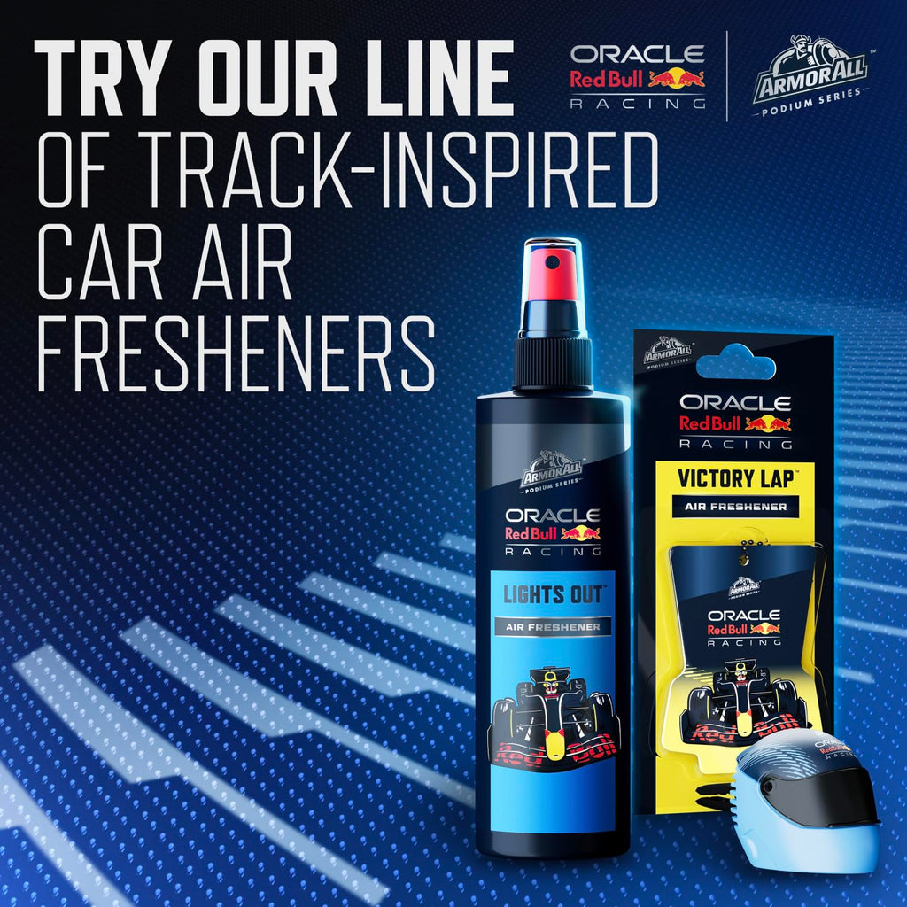 Armor All Podium Series Hanging Car Air Freshener, All Access Pass, Lights Out Scent (6 Pack), Racing-Inspired Auto Air Freshener With Long-Lasting Fragrance