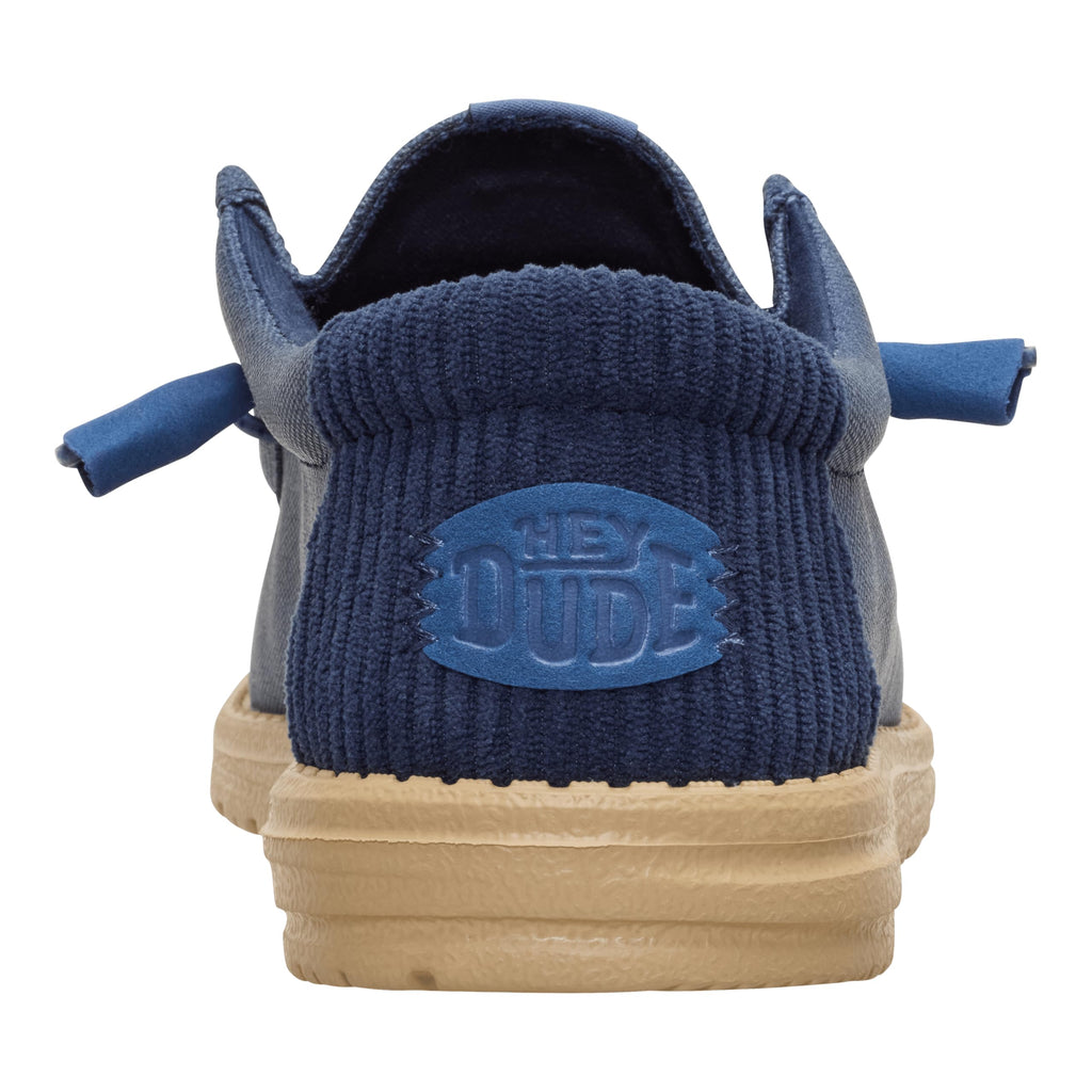 HEYDUDE Wally Waxed Casual Navy Size 11, Men’s Shoes, Slip-on Loafers, Comfortable & Light-Weight