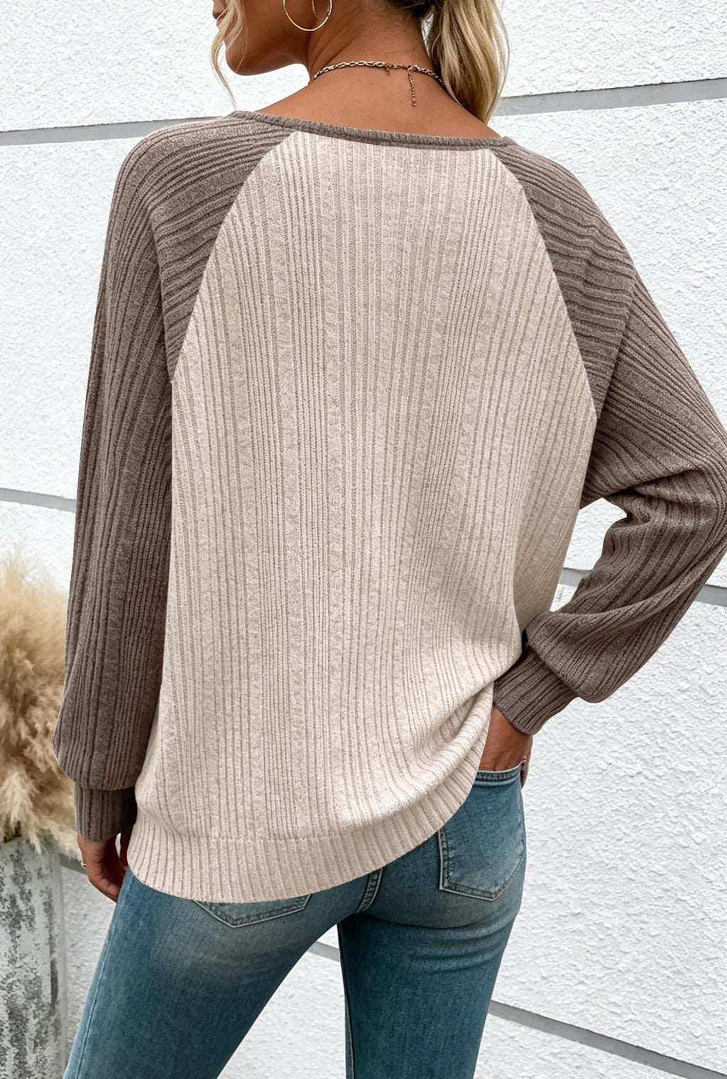 RICHSTORY Long Sleeve Shirts for Women Fall Sweaters 2026 Apricot Coffee M