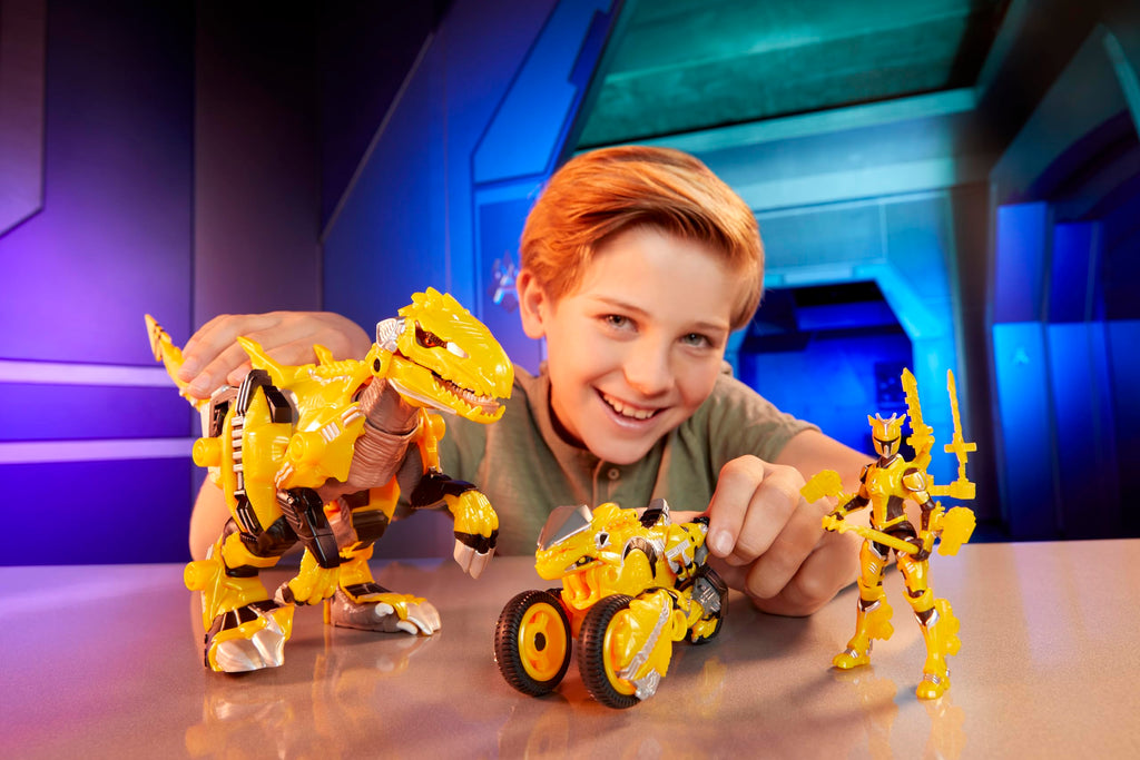 Armorsaurs Evolver Blaze Transforming Raptor to Vehicle Toy, 2-in-1 Dino Figure with Multi-Step Conversion, Kids, Boys, Girls, Ages 6+