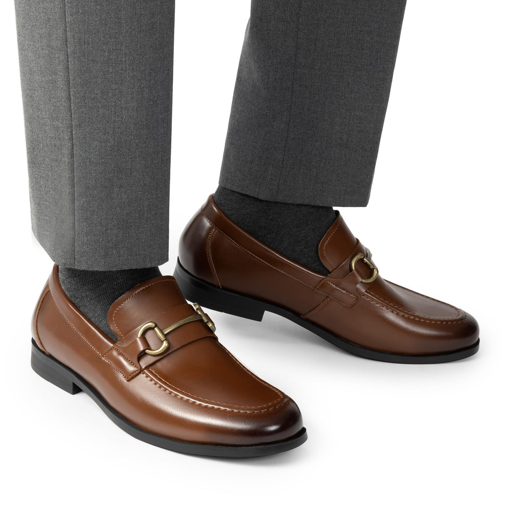 Bruno Marc Men's Dress Loafers Slip-on Formal Shoes,Size 13,Dark Brown,SBLS2410M