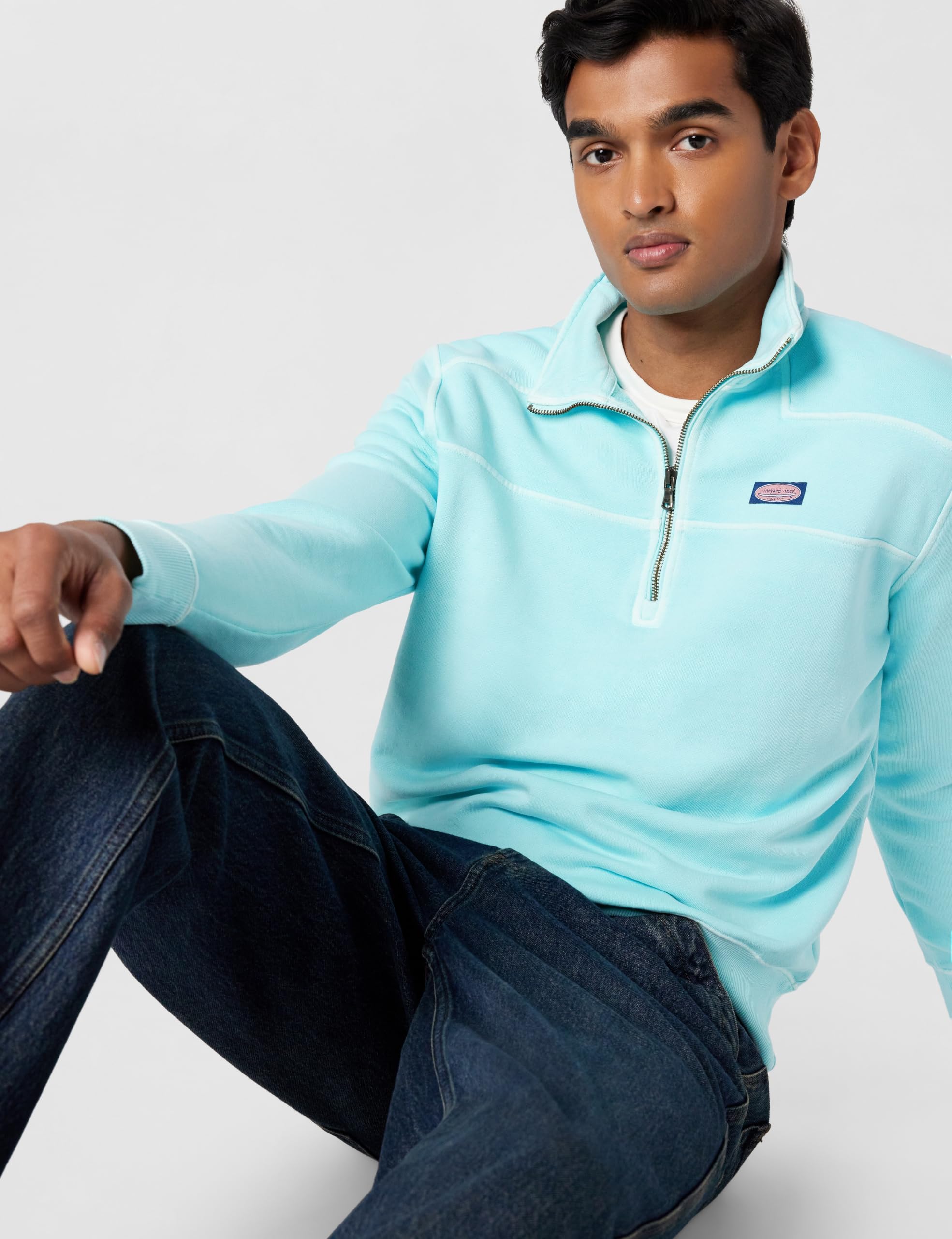 vineyard vines Surf Terry Shep Shirt, Shallow Sea, M