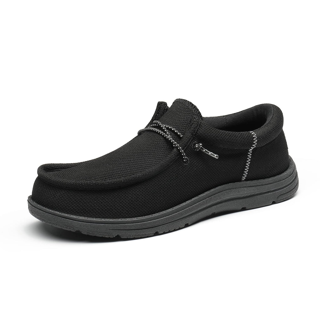 Bruno Marc Men's Arch Support Casual Slip-on Shoes Loafers for Men Non Slip Comfortable Boat Shoes,Size 13,Black,SBLS2302M