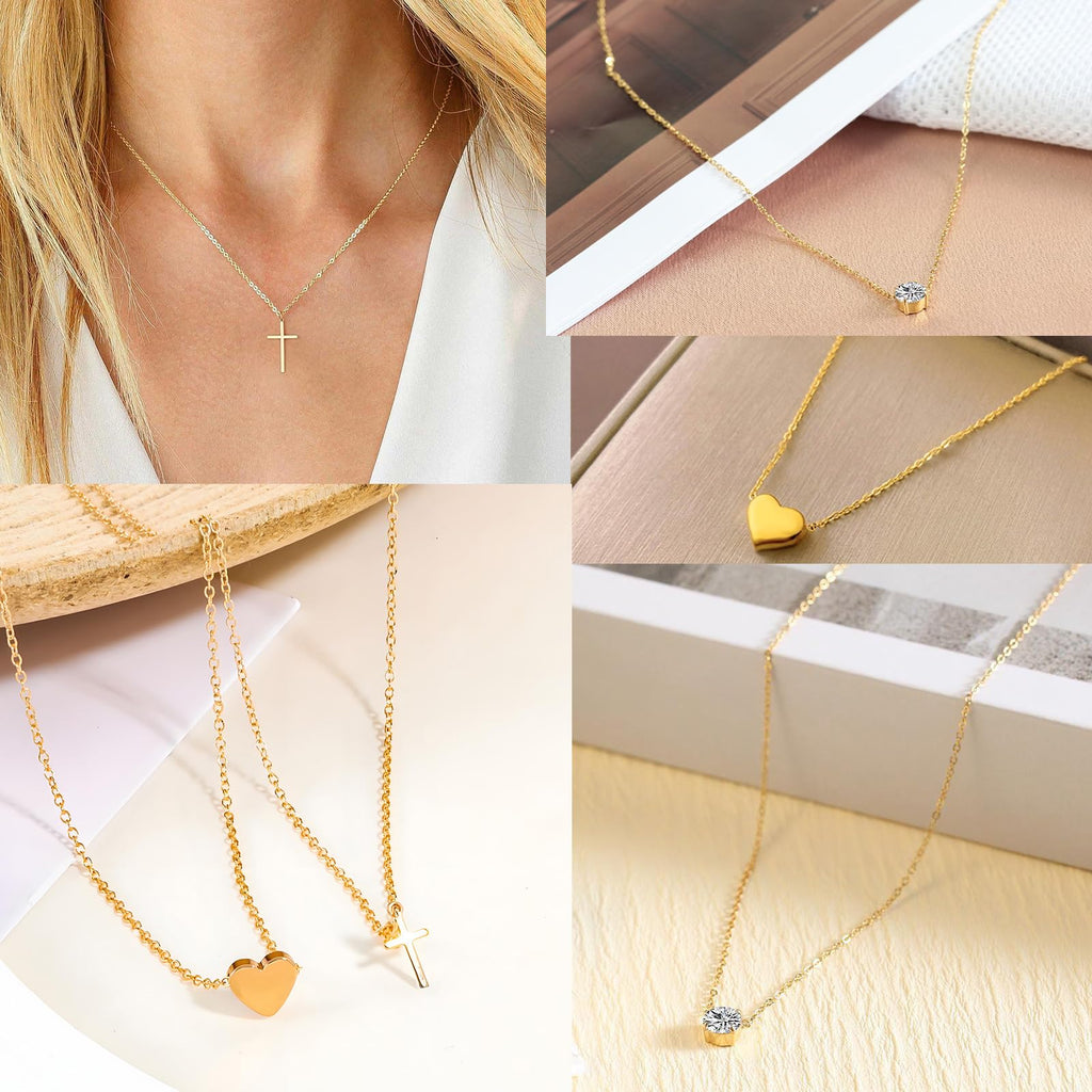 IXNEOP Golden Jewelry Sets for Women Fashion Costume Jewelry Bundle Includ Necklace Bracelet Rings Earrings Set (ix004-glod)