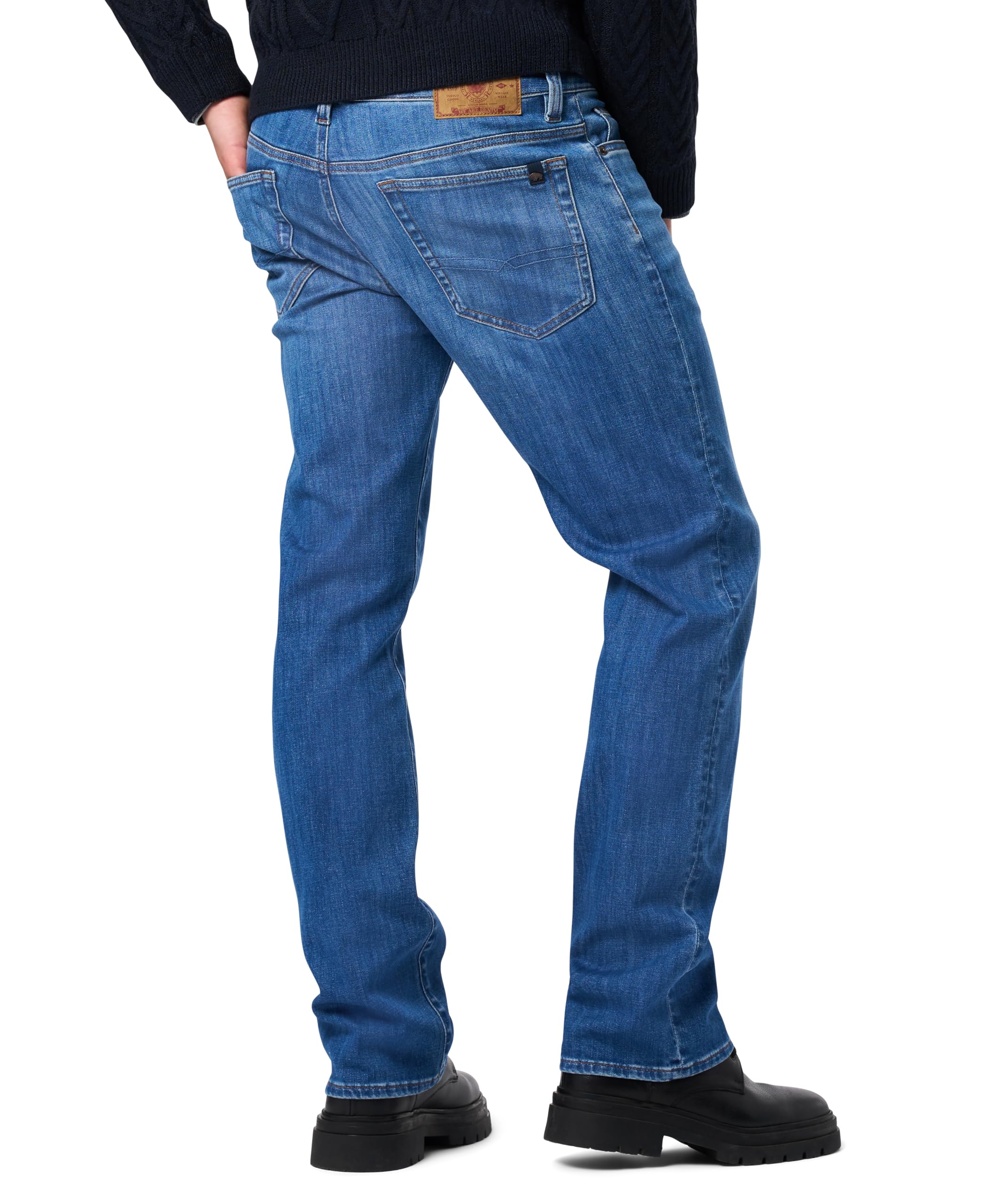 Buffalo David Bitton Men's Relaxed Straight Leg Driven Jean, Vintage Feel, 32W x 32L