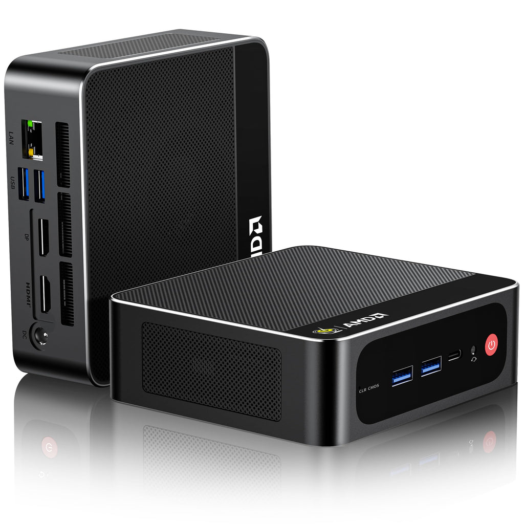 Beelink Mini PC AMD Ryzen 7 6800U Up to 4.7GHz 8C/16T, 24GB LPDDR5 RAM 500GB M.2 SSD, SER5 MAX Mini Computer Support 2.5GLAN/4K Triple Screen Display(HDMI+DP+Type-C)/WiFi6/BT5.4/Home/Office