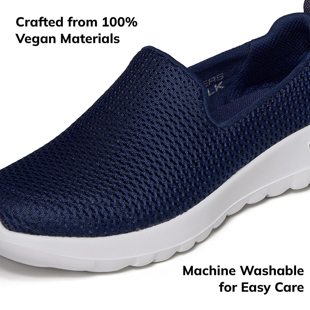 Skechers Women's Go Walk Joy Sneaker, Navy/White, 7
