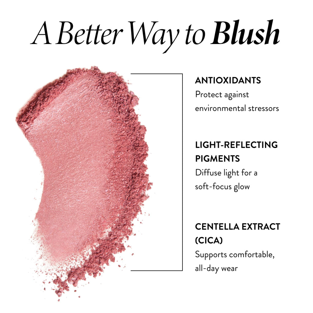 LAURA GELLER NEW YORK Baked Blush-n-Brighten Marbleized Blush + Angled Brush, Ethereal Rose