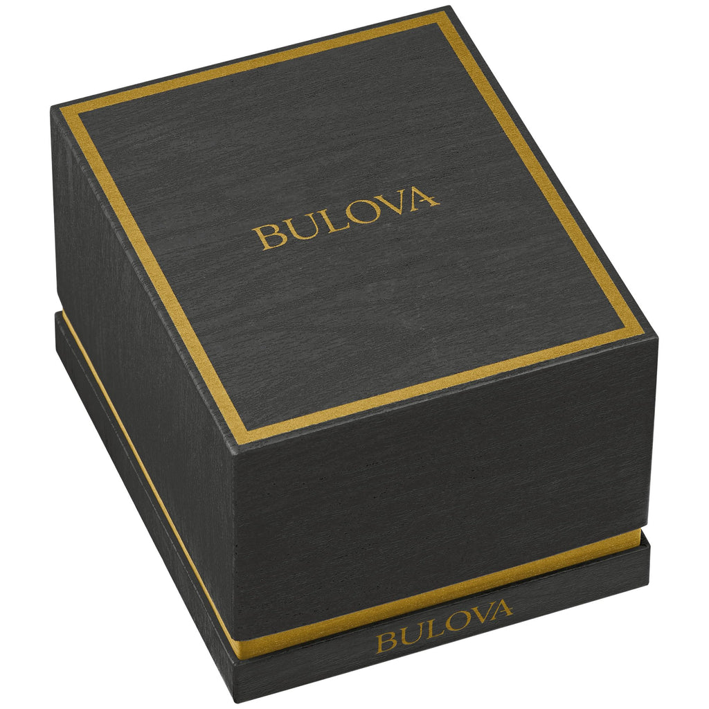 Bulova Marc Anthony Men's Automatic Marine Star Stainless Steel Watch,Open Aperture,Exhibition Case Back,Diamond Accent Blue Sunray Dial, (Model:98D184)
