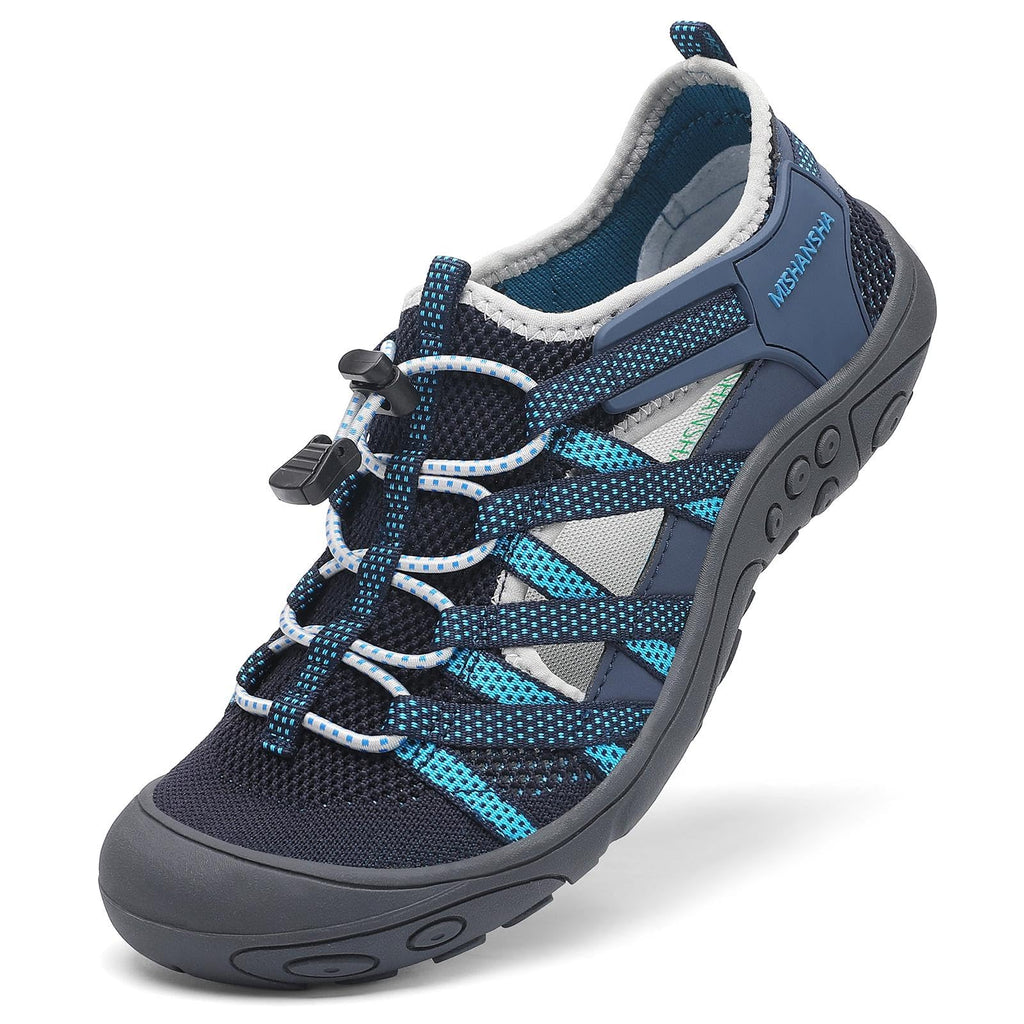 Mishansha Women’s Hiking Sandals Closed Toe, Lightweight Breathable Water Sandals, Non-Slip Outdoor Sport Sandal for Walking Trekking Beach Size 6.5 Blue