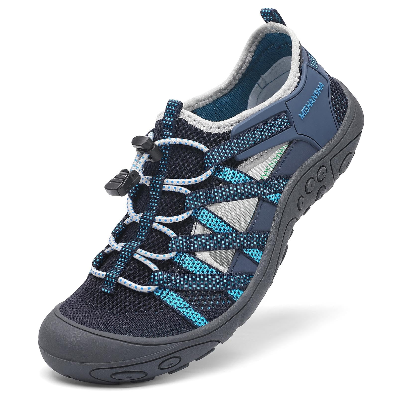 Mishansha Women’s Hiking Sandals Closed Toe, Lightweight Breathable Water Sandals, Non-Slip Outdoor Sport Sandal for Walking Trekking Beach Size 6.5 Blue