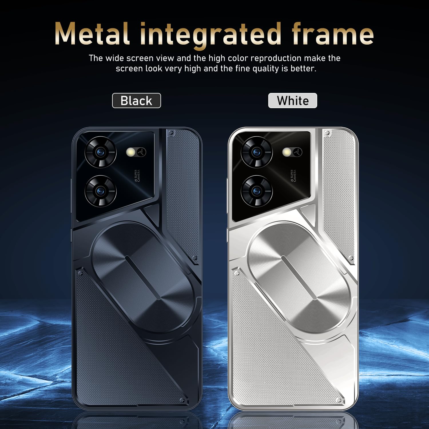 TryFirst Smartphone has 5.0inch HD Screen,Dual SIM Dual Camera, Quad Core, 16GB ROM【Expandable up to 128GB】, Support WiFi/Bluetooth/FM, Unlocked 3G Phones (Pova5Pro-Black)