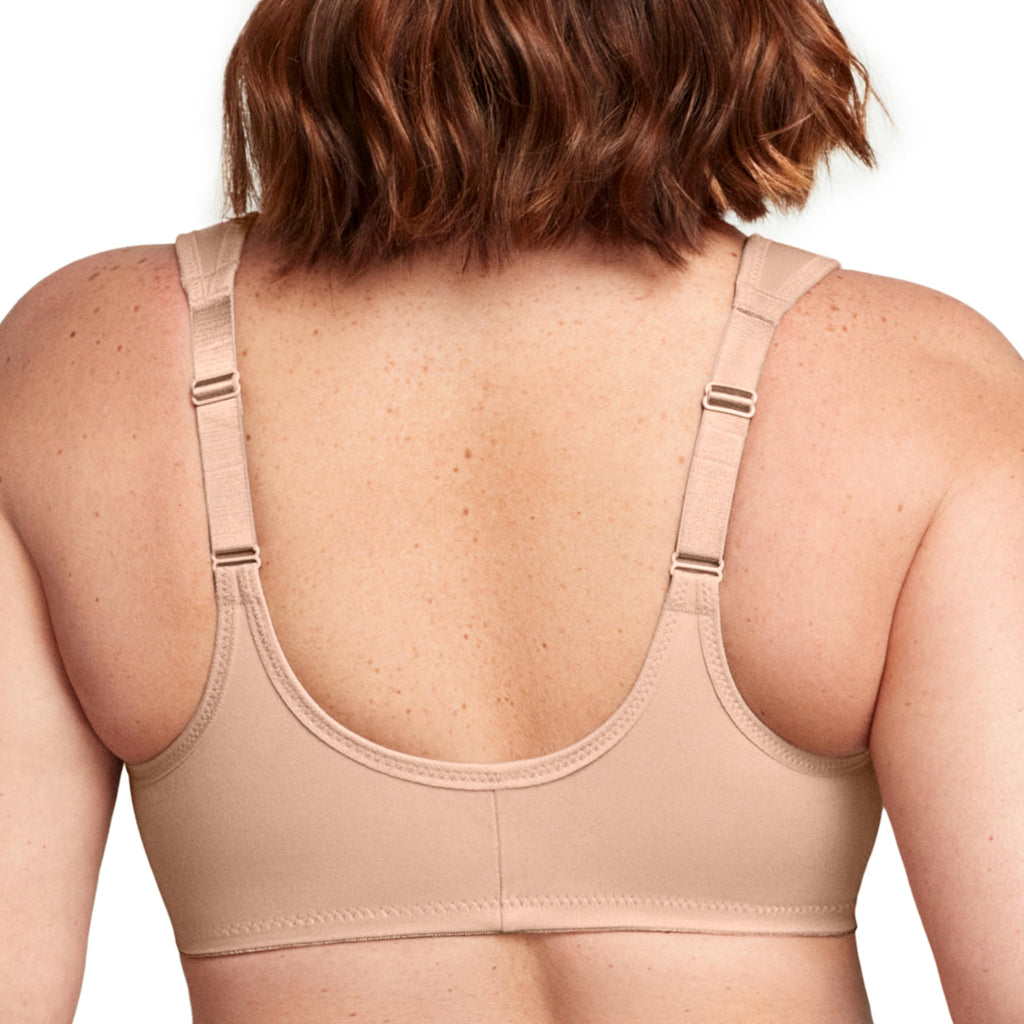 Glamorise Full Figure Plus Size Wonderwire Front-Closure Bra Underwire #1245 Café