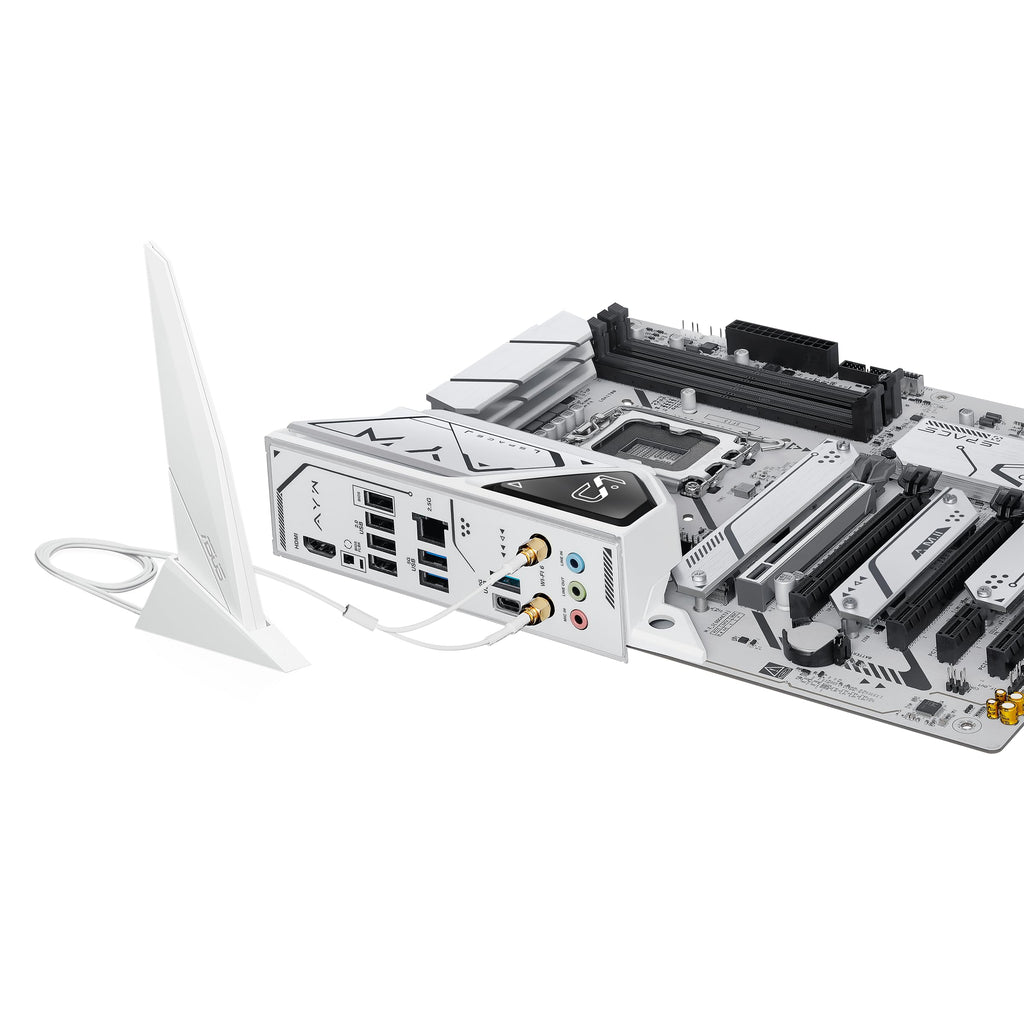ASUS Z790-AYW WiFi W II Intel Z790 (LGA 1700) ATX Motherboard with PCIe® 5.0, 3X M.2, 12+1 DrMOS, DDR5, WiFi 6, 2.5Gb LAN, HDMI, USB 10Gbps Type-C®, USB 10Gbps Type-C®, Thunderbolt™, USB4®, Aura Sync