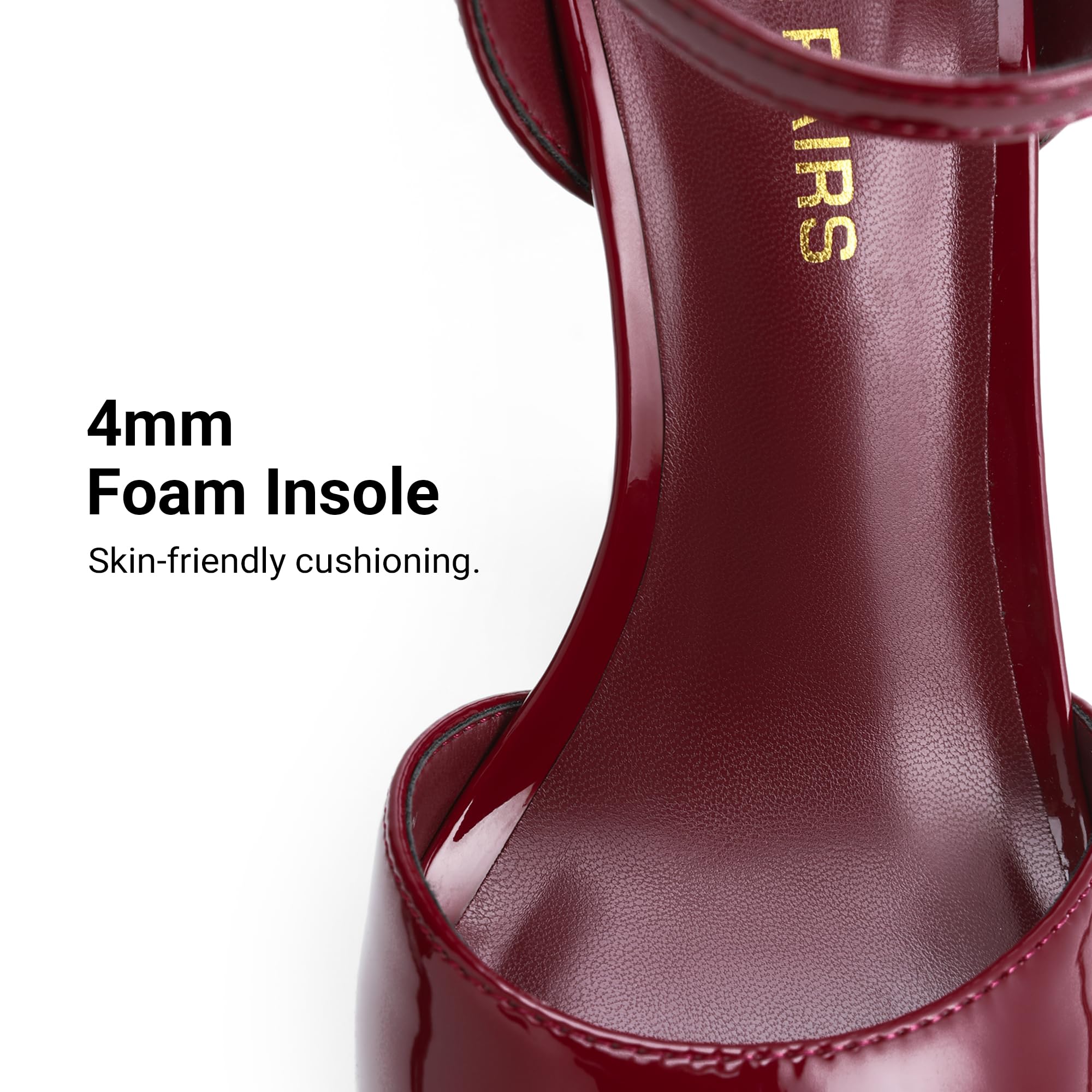DREAM PAIRS Women’s High Platform Heels 5.75'' Stilettos Open Square Toe Heeled Sandals Ankle Strap Sexy Comfort Dress Shoes Wedding Bridal Pumps,Size 8.5,Burgundy,SDHS26014W