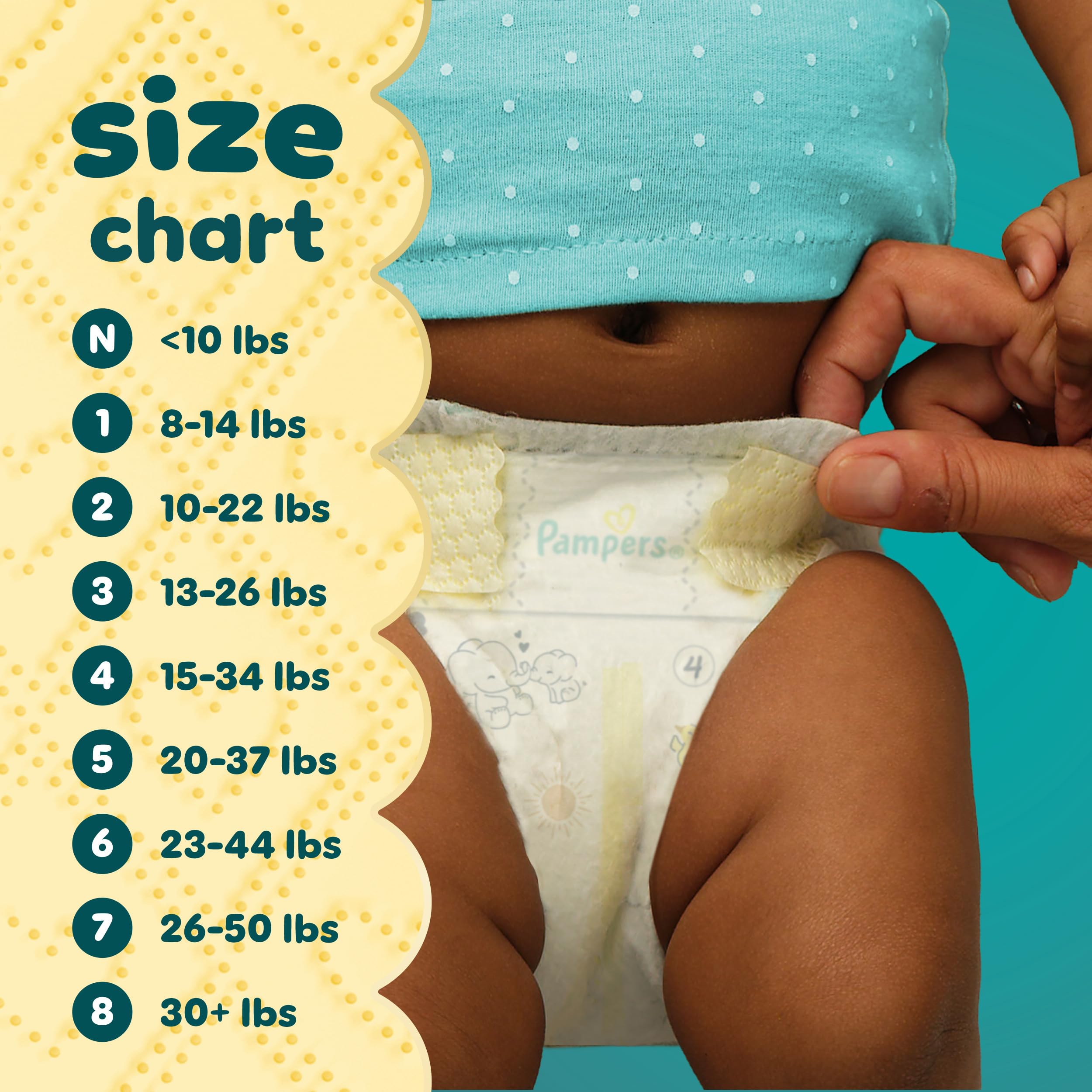 Pampers Swaddlers Diapers, Size 3 (13-26 lbs), 168 Count, Absorbent, Keeps Baby Dry and Comfortable, Skin Safe Disposable Baby Diaper