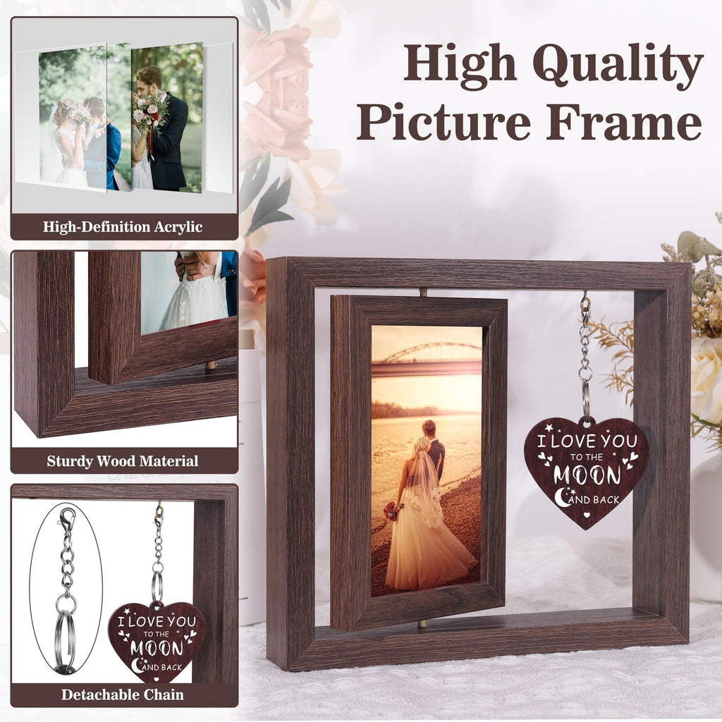 Boiveco Engagement Gifts for Couples, Wedding Gifts for Couples 2026 Love Picture Frame 4x6 Romantic Mr and Mrs Anniversary Wedding Engagement Gift for Him Her Boyfriend Girlfriend Wife Husband, Newlywed Fiance Gift for Women Men