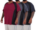 Real Essentials 3 Pack: Men’s Big & Tall Short Sleeve Dry Fit Crew Neck T-Shirt - Gym Workout Athletic Running Tee, Set 6, 4X, Pack of 3