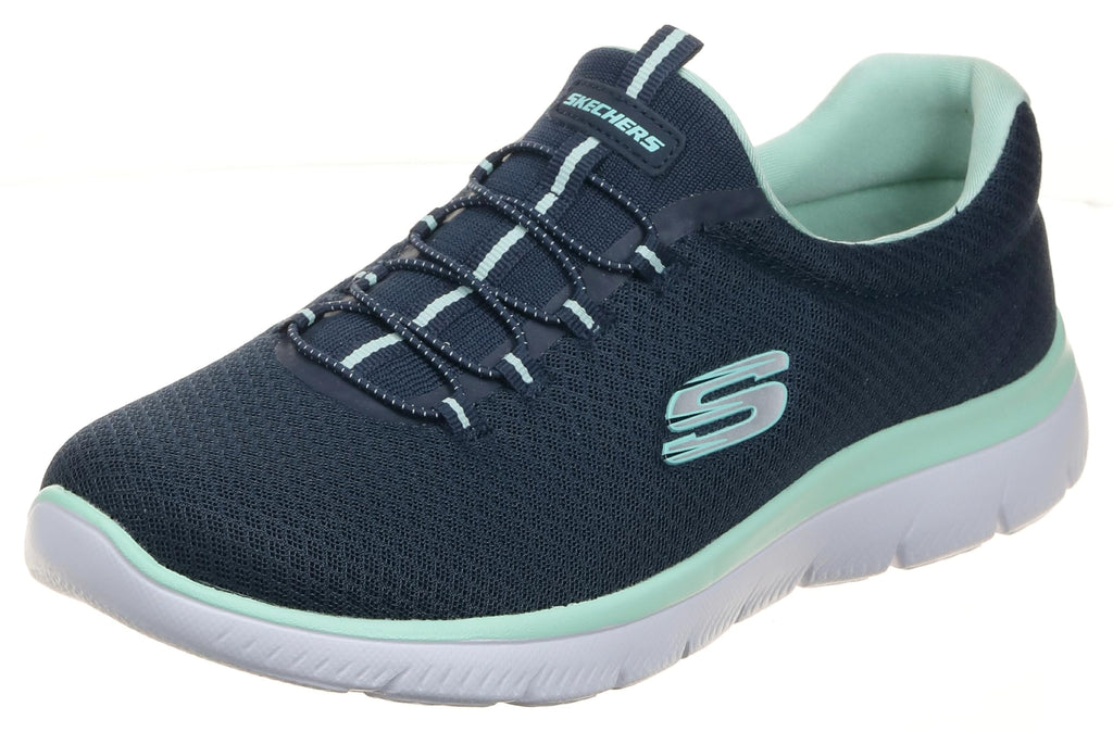 Skechers Sport Women's Summits Sneaker,navy aqua,8.5 M US