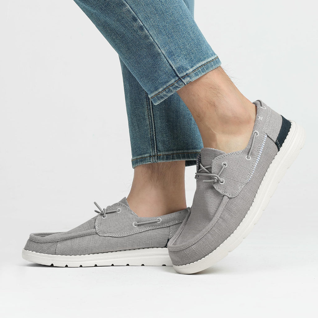 Bruno Marc Men's Slip-on Loafers Casual Boat Shoes,Size 13,Grey,SBLS223M