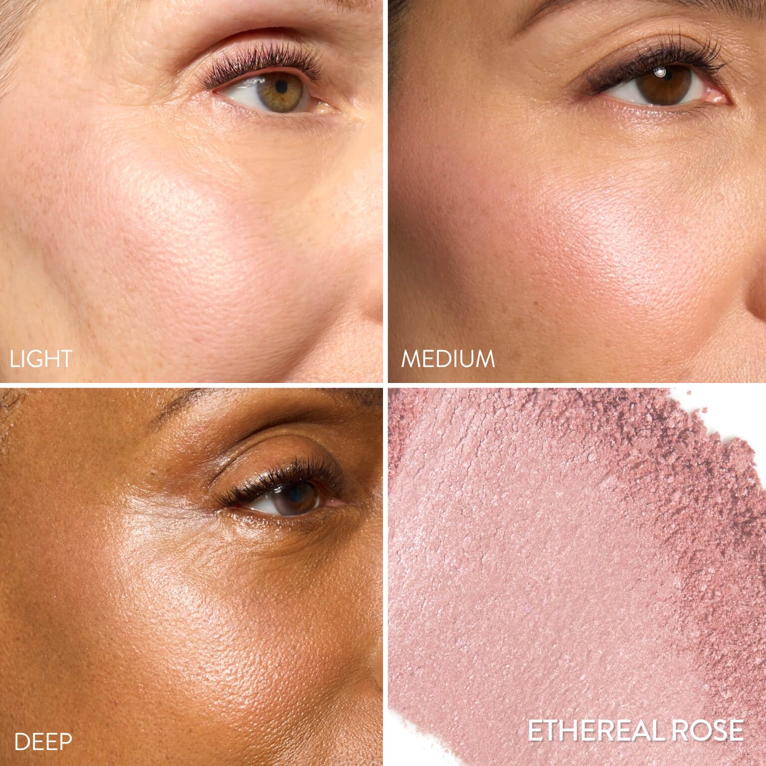 LAURA GELLER NEW YORK Baked Blush-n-Brighten Marbleized Blush + Angled Brush, Ethereal Rose