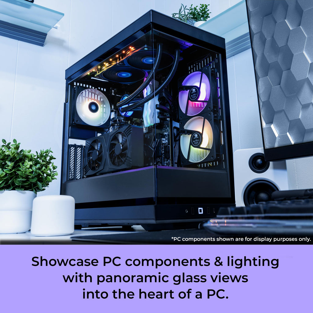 iBUYPOWER Y40 PRO Black Gaming PC Desktop Computer AMD Ryzen 9 7900X CPU, NVIDIA GeForce RTX 5070Ti 16GB GPU, 32GB DDR5 RGB 5200MHz RAM, 2TB NVMe SSD, Windows 11 Home, Keyboard, Mouse - Y40BA9N57T01